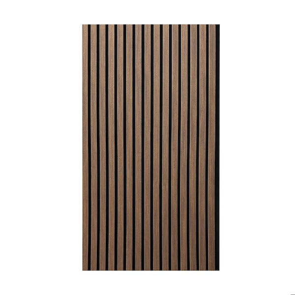 Ejoy Acoustic Slat Wood Wall Cladding Panel With Real Wood Skin Veneer, 94.5in x 24in x 0.8in ACPRW004-SennaSiamea - main